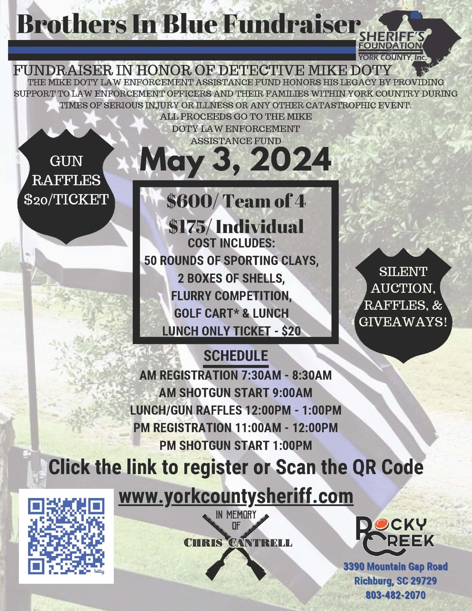 Brothers In Blue Sheriff’s Foundation of York County Rocky Creek